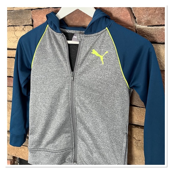 PUMA Kids Zip Closure Hooded Jacket - Picture 3 of 7